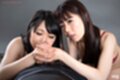 Girls giving handjob